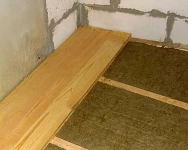 Монтаж деревянных полов с утеплением в Витебске 2